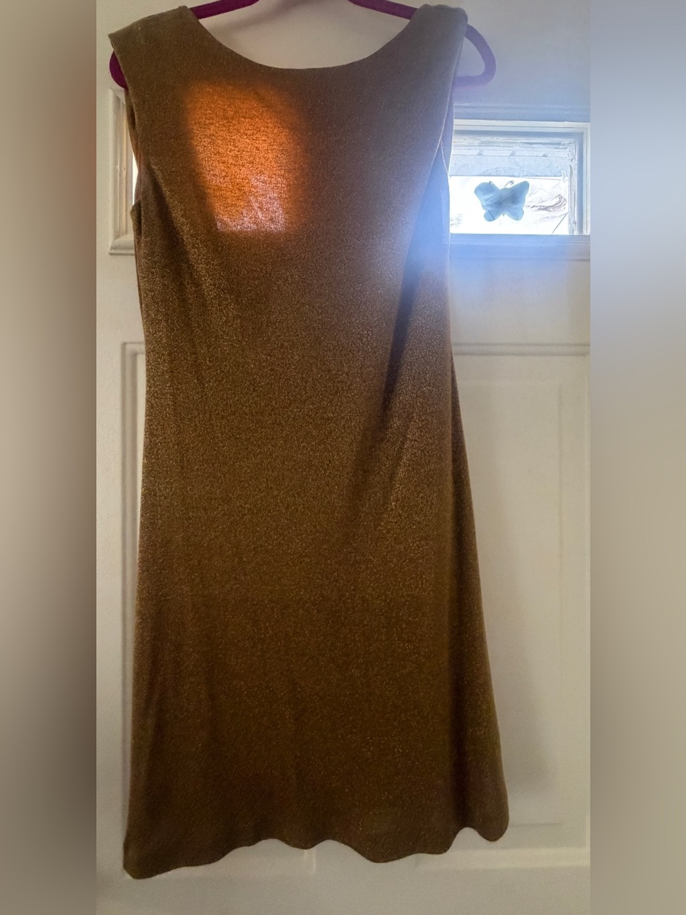 Women’s Shimmer Slip Dress in Gold